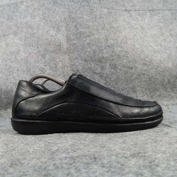 Rockport Shoes Women 9 Slip On Dress Loafer Leather Black Comfort Stretch Career - Picture 1 of 10